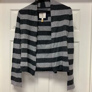 American Eagle Gray on Gray Open Front Cardigan Sweater sz S
